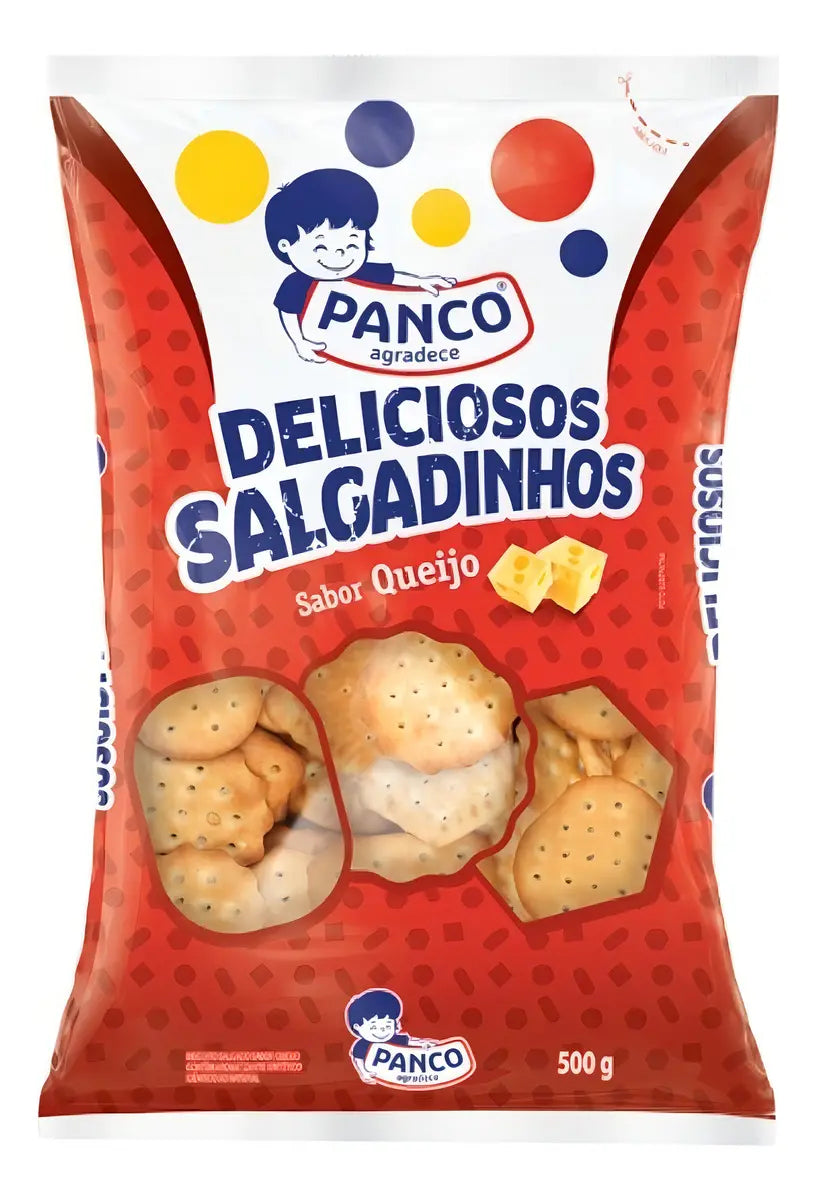 Panco Biscoito Deliciosos Salgadinhos Queijo (500g)